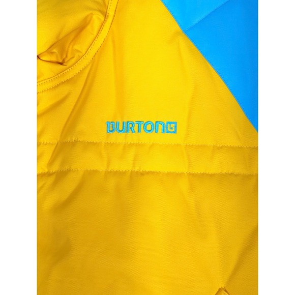 Burton Snowboard Ski Jacket Coat Blue Yellow Insulated Puffer Winter Outerwear M - Picture 1 of 14